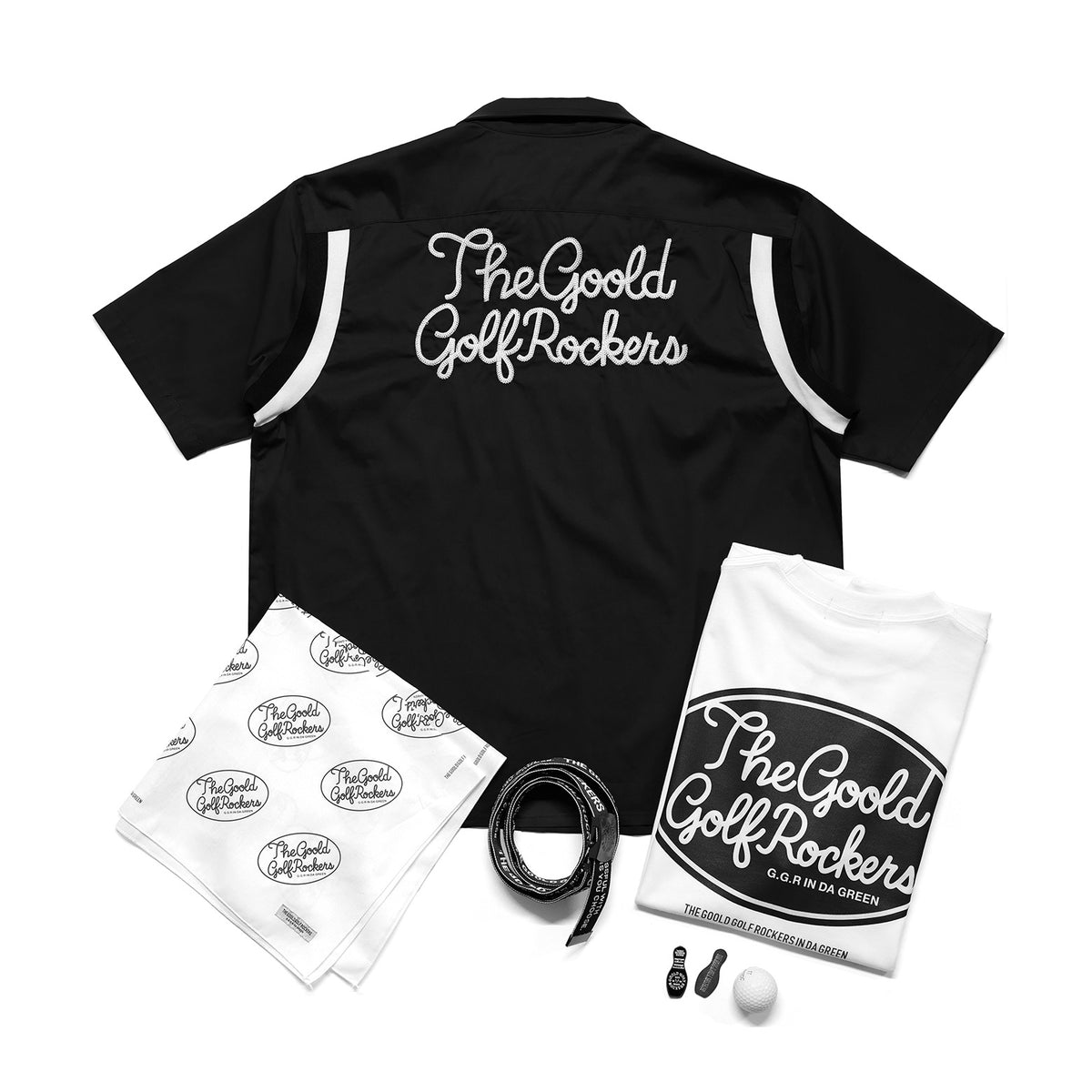 BOWLING SHIRTS & TEE SET ”BLACK”