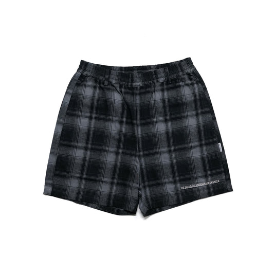 PREMIUM FLANNEL CHECK  EAZY SHORTS GRAY
