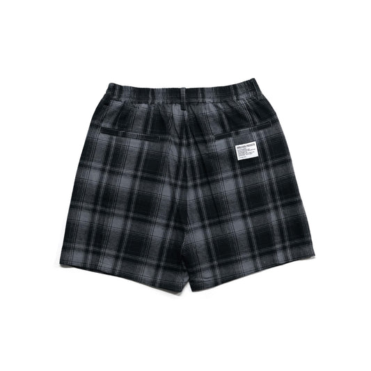 PREMIUM FLANNEL CHECK  EAZY SHORTS GRAY