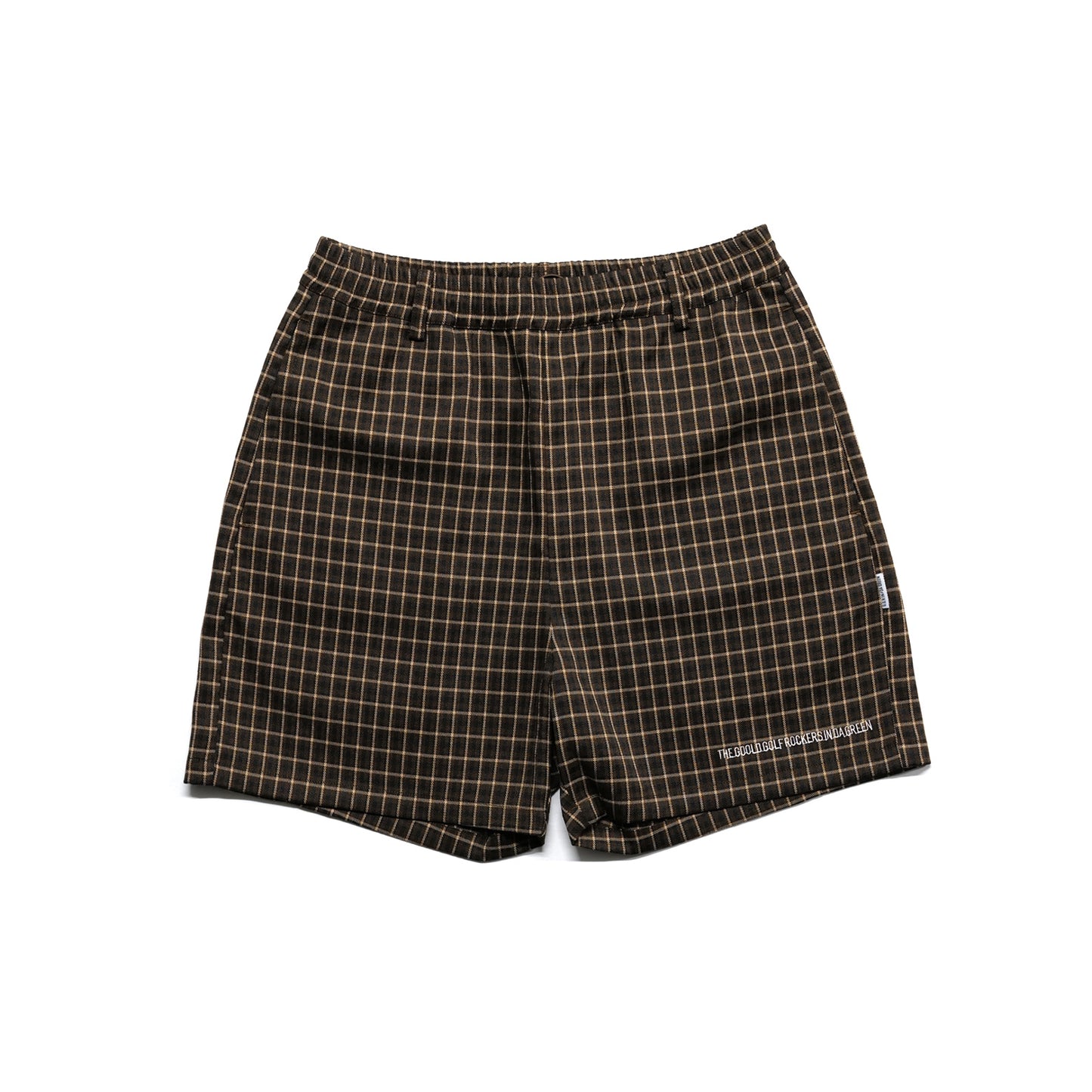 PREMIUM FLEX CHECK  EAZY SHORTS BROWN