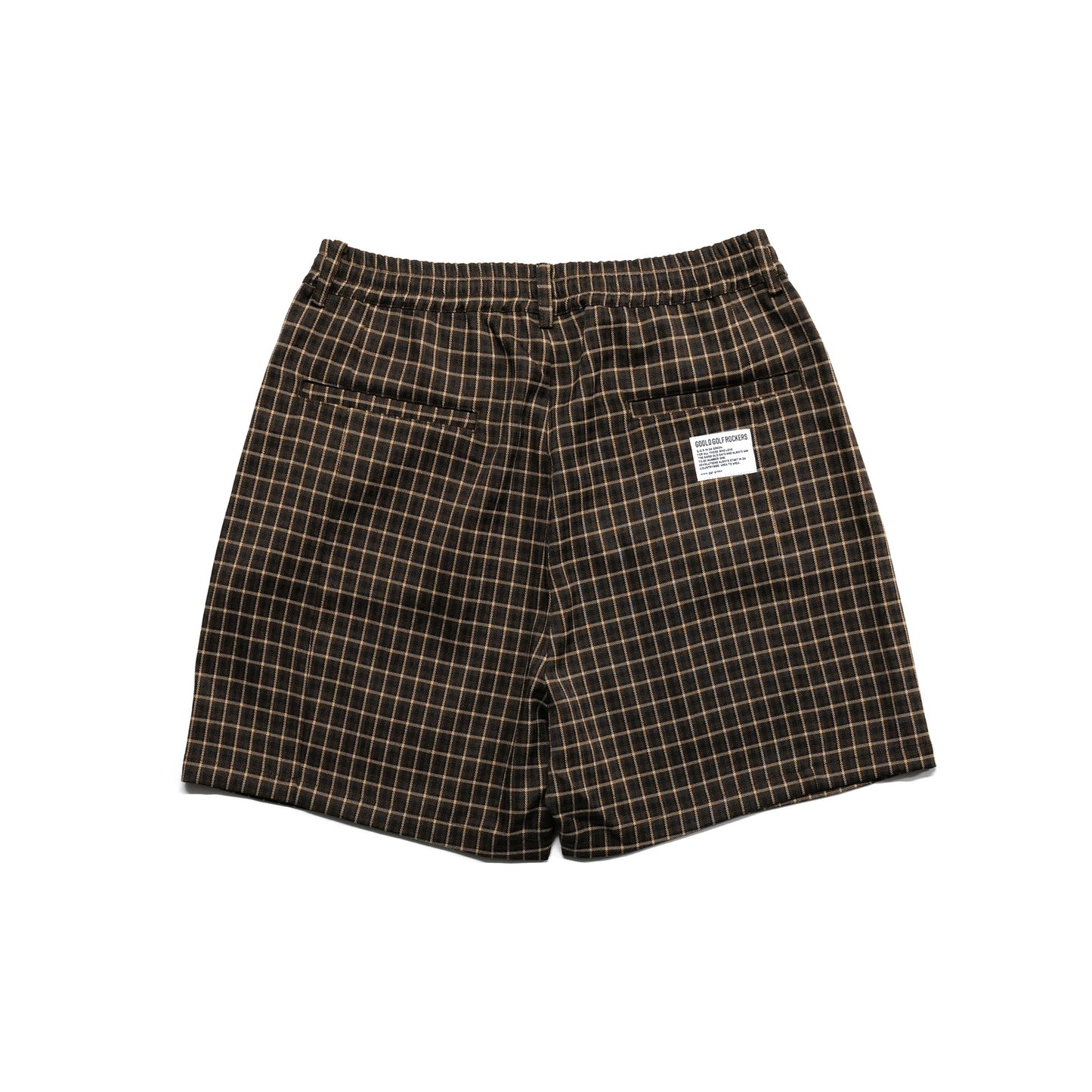 PREMIUM FLEX CHECK  EAZY SHORTS BROWN