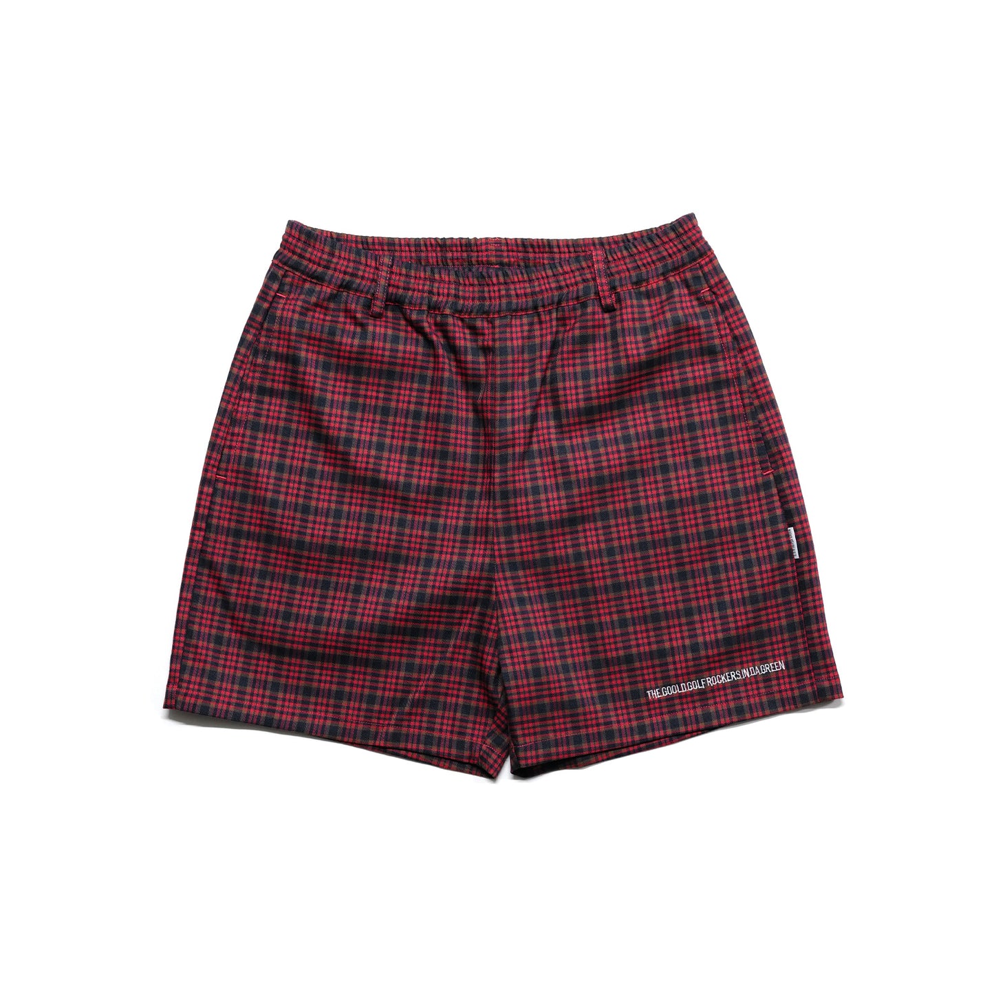 PREMIUM FLEX CHECK  EAZY SHORTS RED