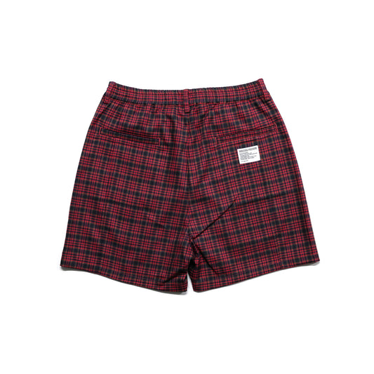 PREMIUM FLEX CHECK  EAZY SHORTS RED