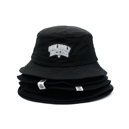 ARCH LOGO NYLON BUCKET HAT BLACK