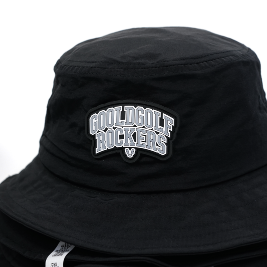 ARCH LOGO NYLON BUCKET HAT BLACK