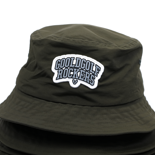 ARCH LOGO NYLON BUCKET HAT OLIVE