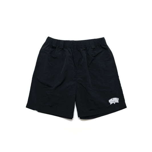 ARCH LOGO NYLON EAZY SHORTS BLACK