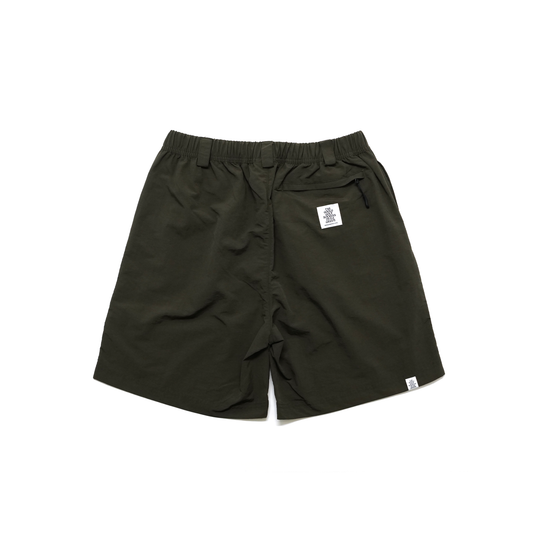 ARCH LOGO NYLON EAZY SHORTS OLIVE