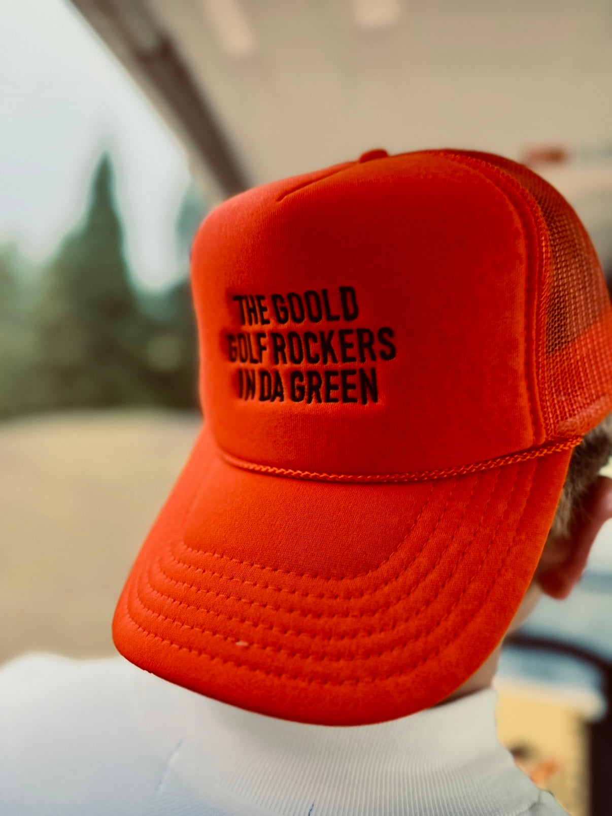 TEAM LOGO HIGH CROWN MESH CAP NAVY – GOOLD GOLF ROCKERS