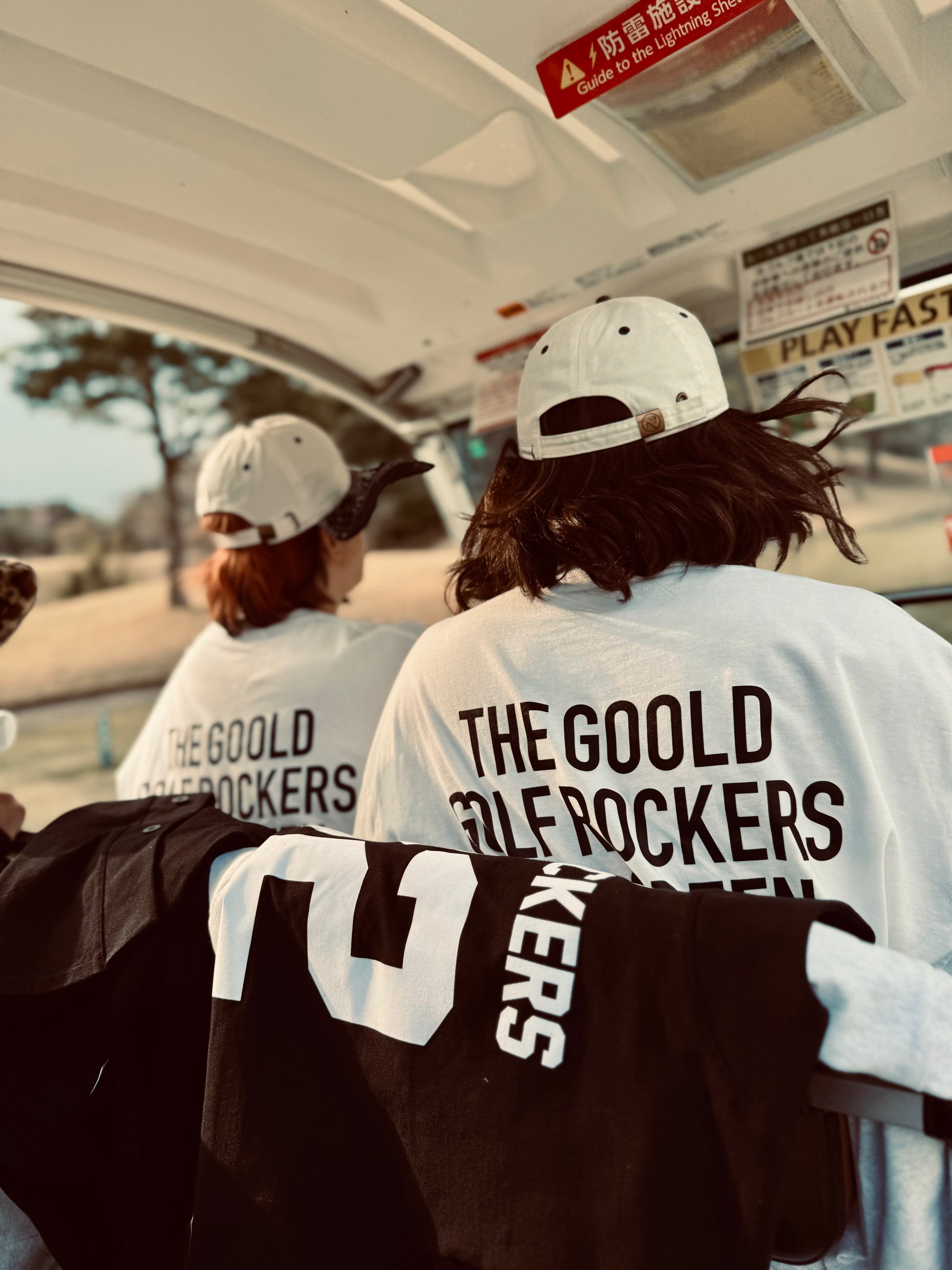 TEAM LOGO L/S TEE WHITE – GOOLD GOLF ROCKERS