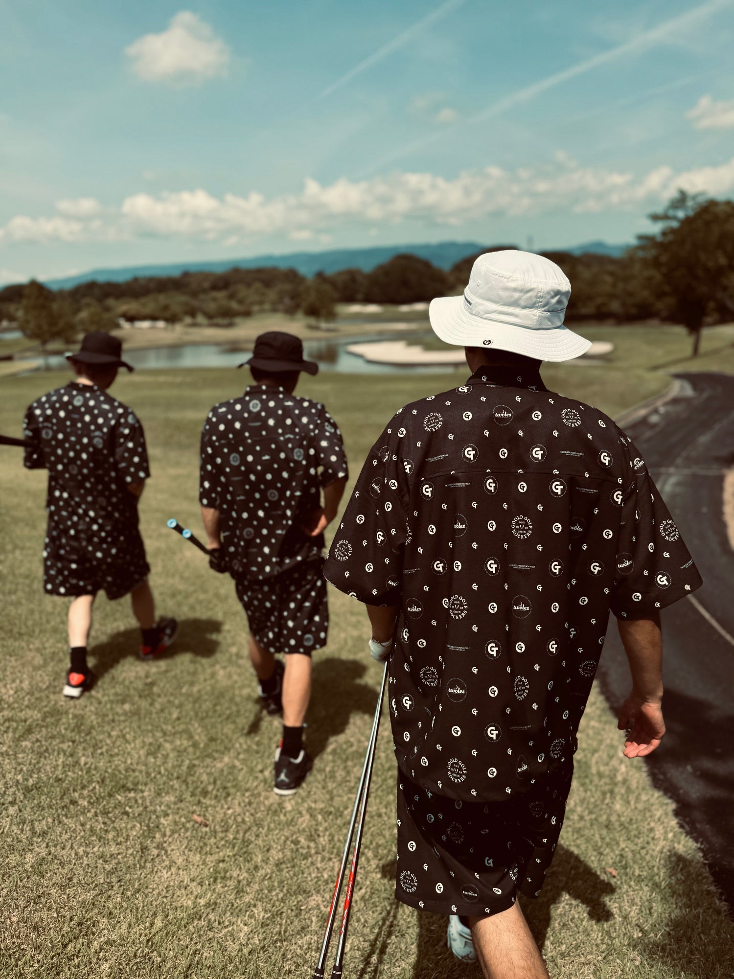 【3点セット】goold golf rockers セットアップ ＋ハット 3点セット】goold golf rockers セットアップ ＋ハット 3点セット