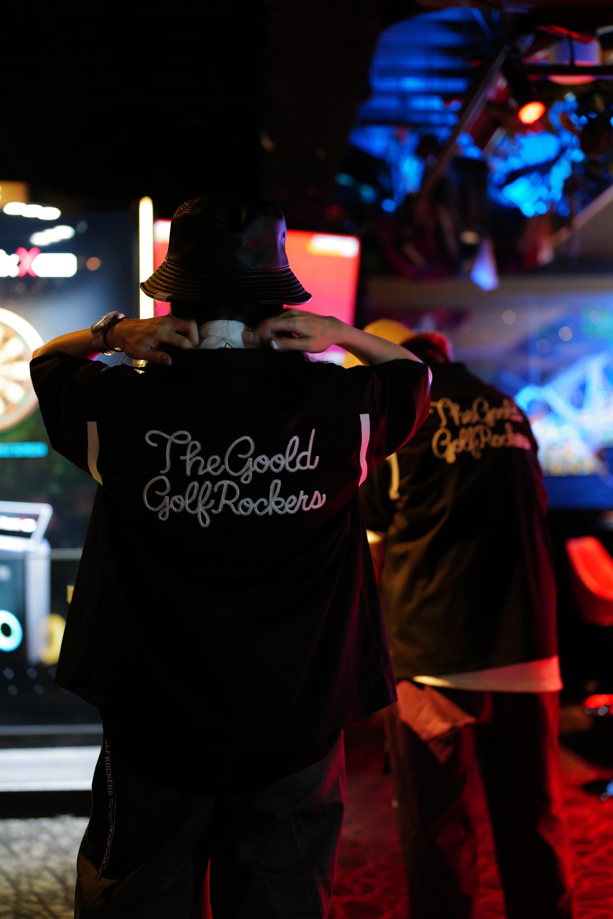 BALLIN' LOGO STRETCH BOWLING SHIRTS "BURGUNDY"