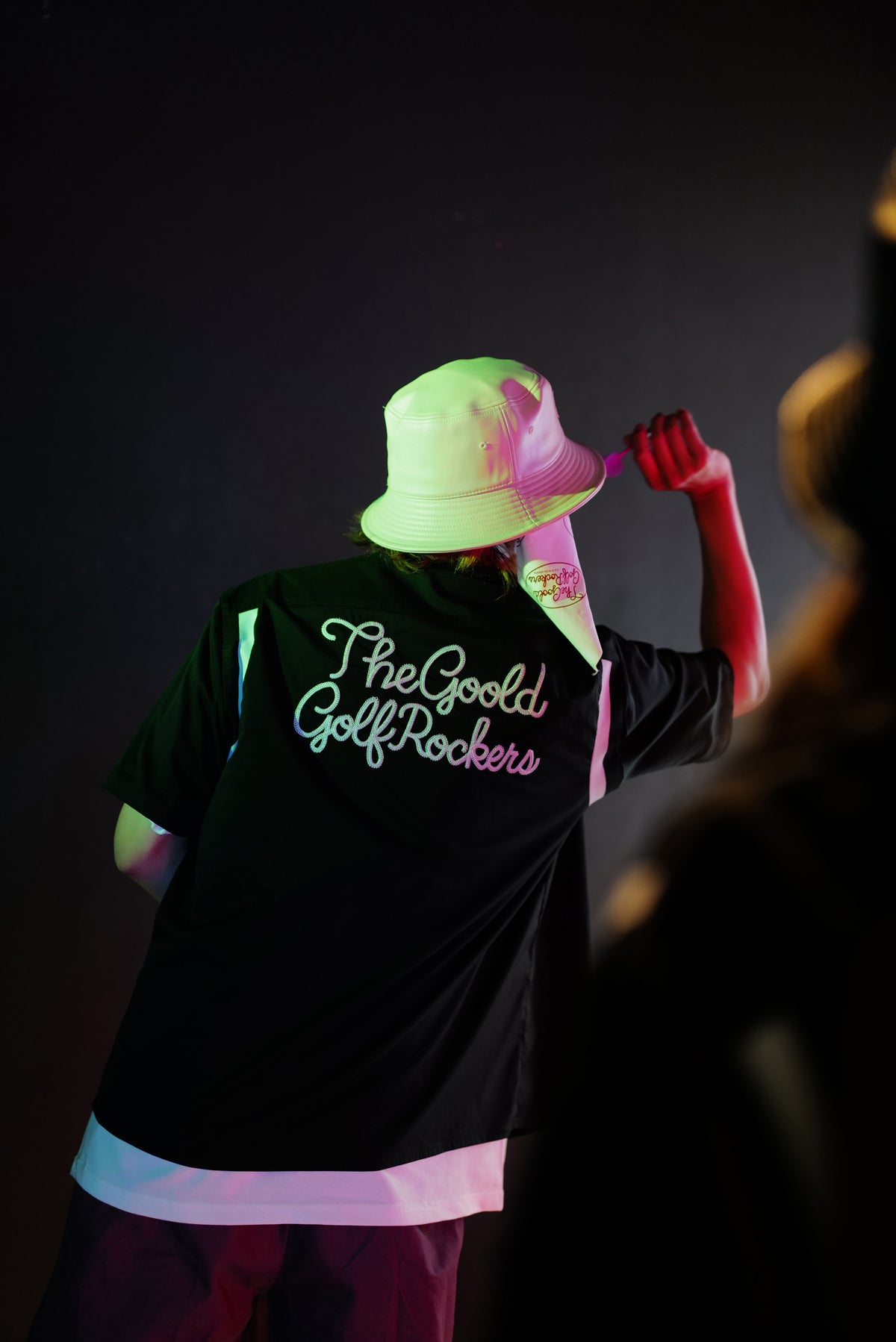 BALLIN' LOGO STRETCH BOWLING SHIRTS "BURGUNDY"
