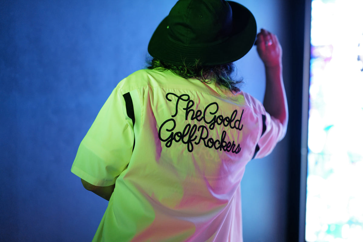 BALLIN' LOGO STRETCH BOWLING SHIRTS "BURGUNDY"