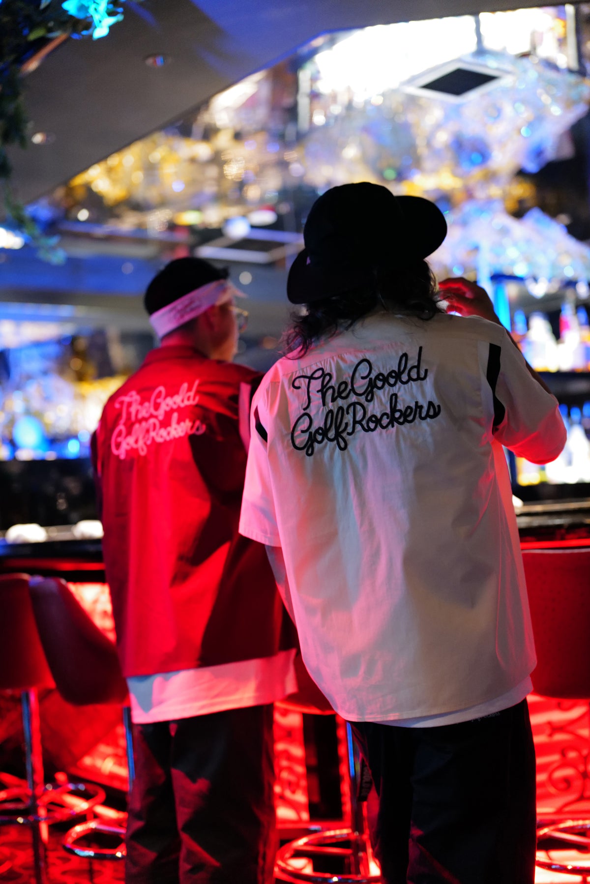 BALLIN' LOGO STRETCH BOWLING SHIRTS "BURGUNDY"