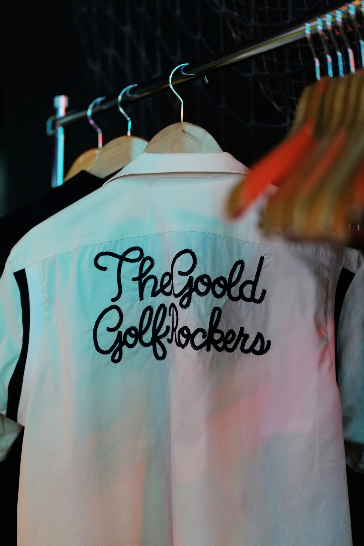 BALLIN' LOGO STRETCH BOWLING SHIRTS "BURGUNDY"