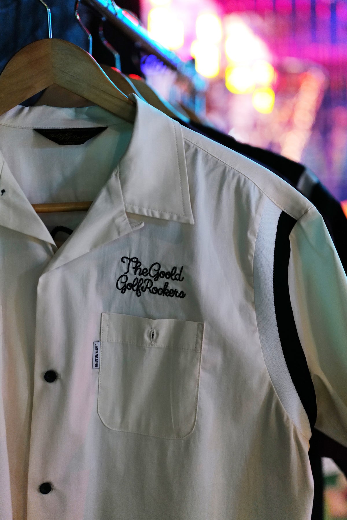 BALLIN' LOGO STRETCH BOWLING SHIRTS "BURGUNDY"