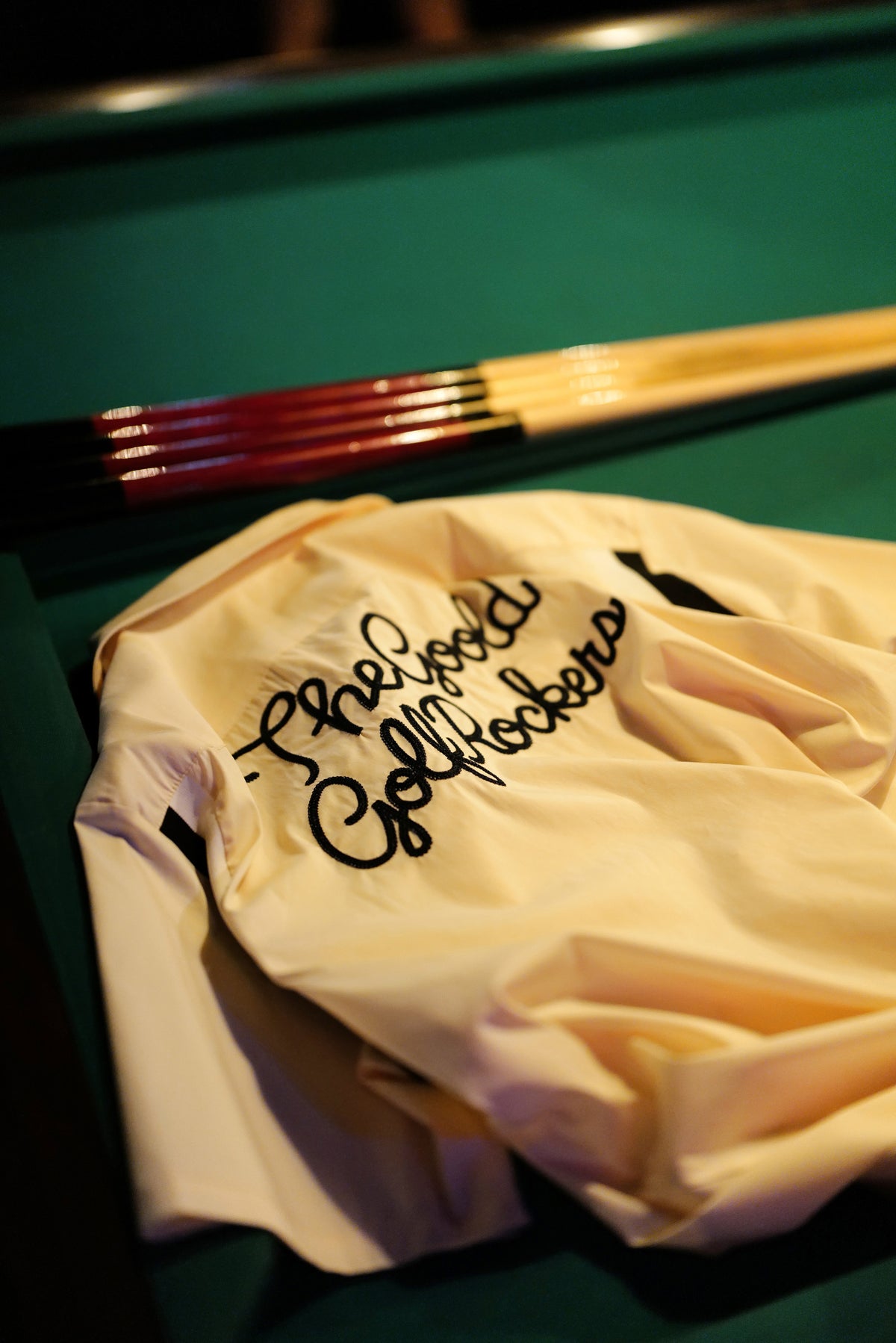 BALLIN' LOGO STRETCH BOWLING SHIRTS "BURGUNDY"