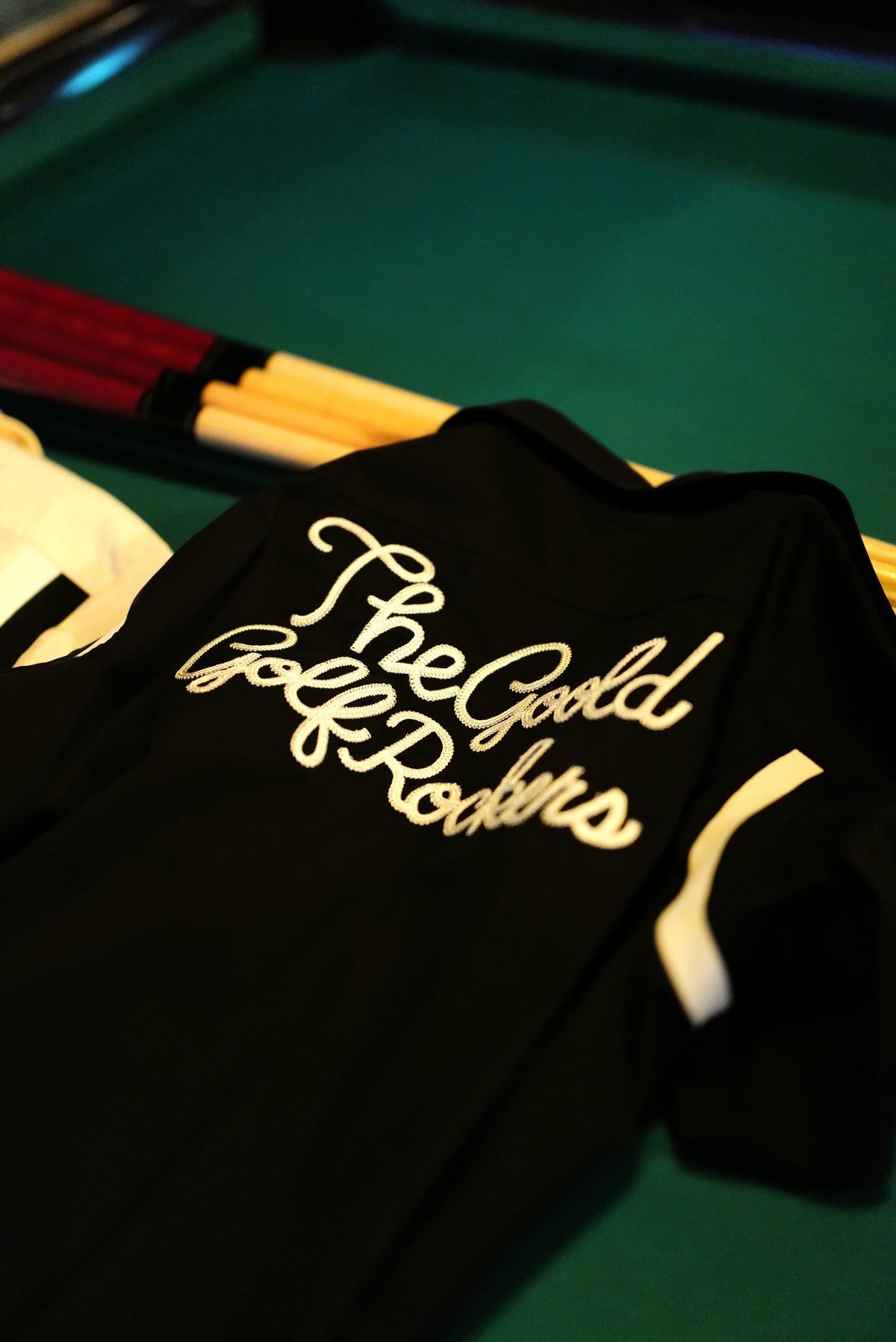 BALLIN' LOGO STRETCH BOWLING SHIRTS "BURGUNDY"