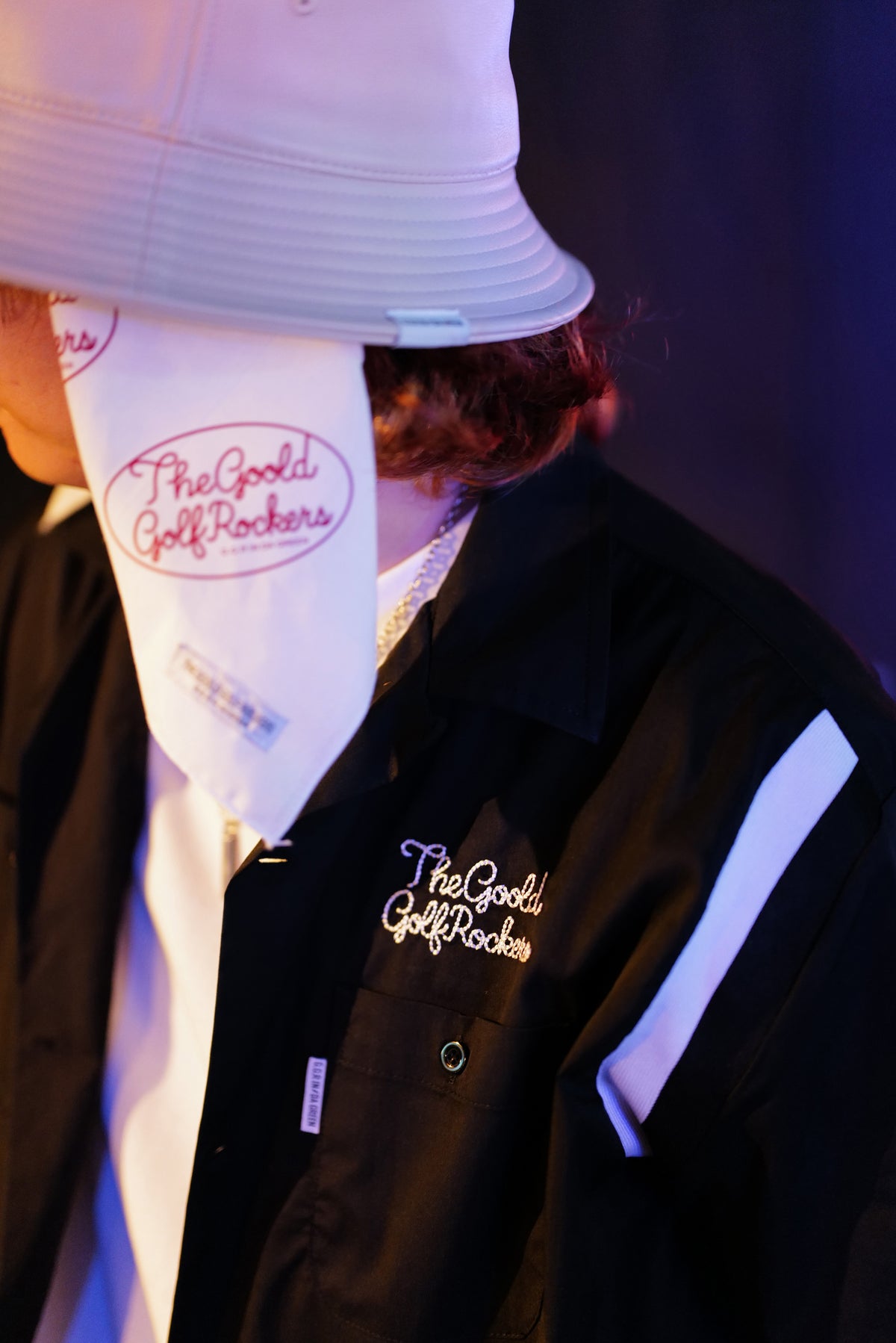 BALLIN' LOGO STRETCH BOWLING SHIRTS "BURGUNDY"