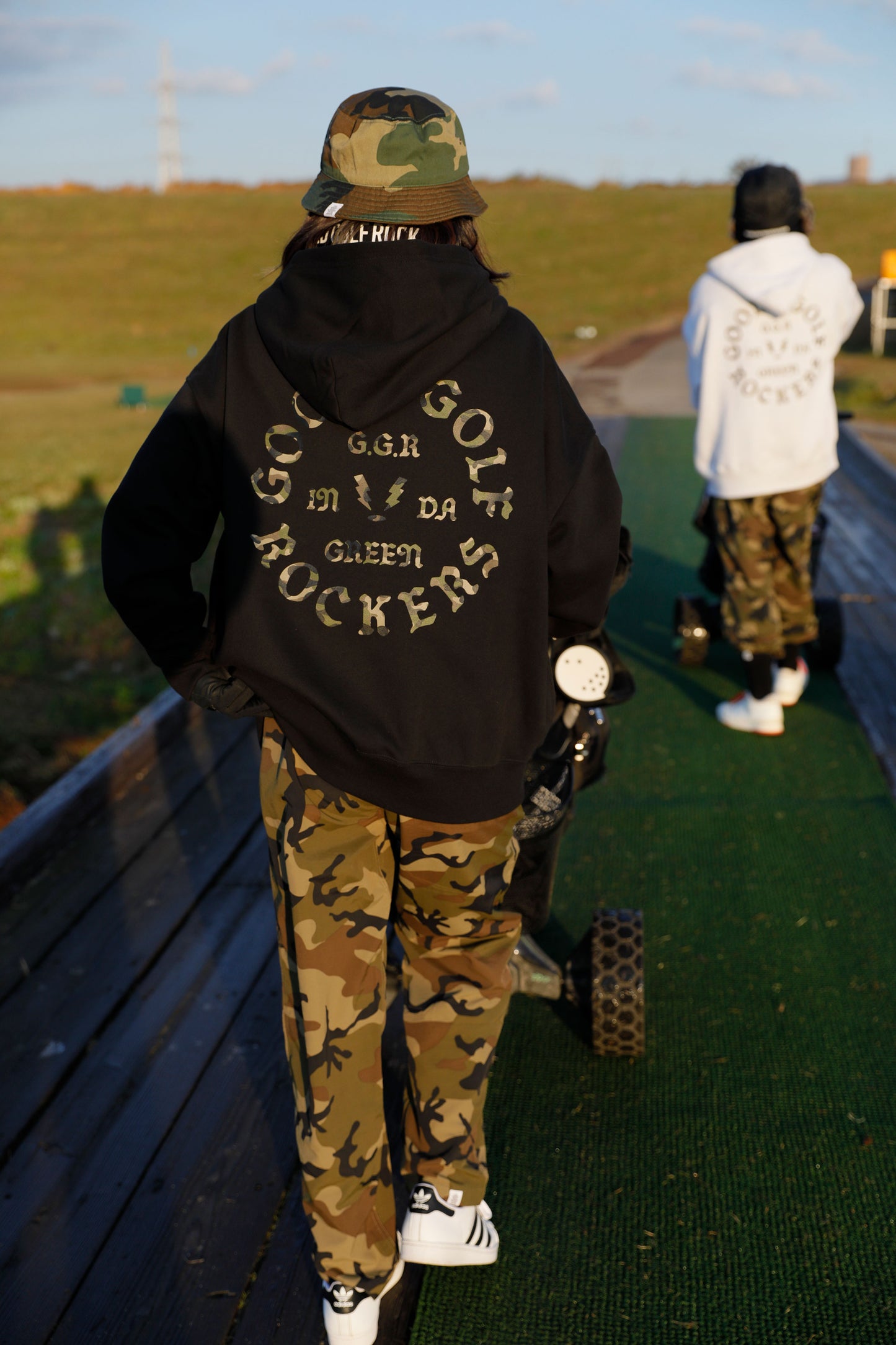 CAMO OG LOGO HOODIE LIGHT-GRAY