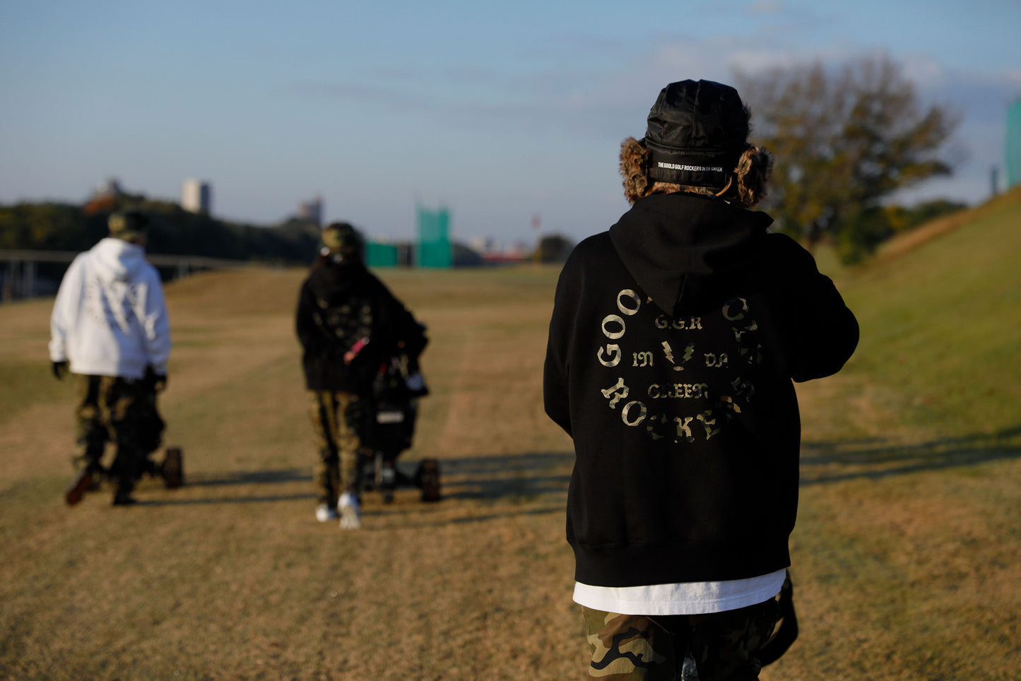 CAMO OG LOGO HOODIE LIGHT-GRAY