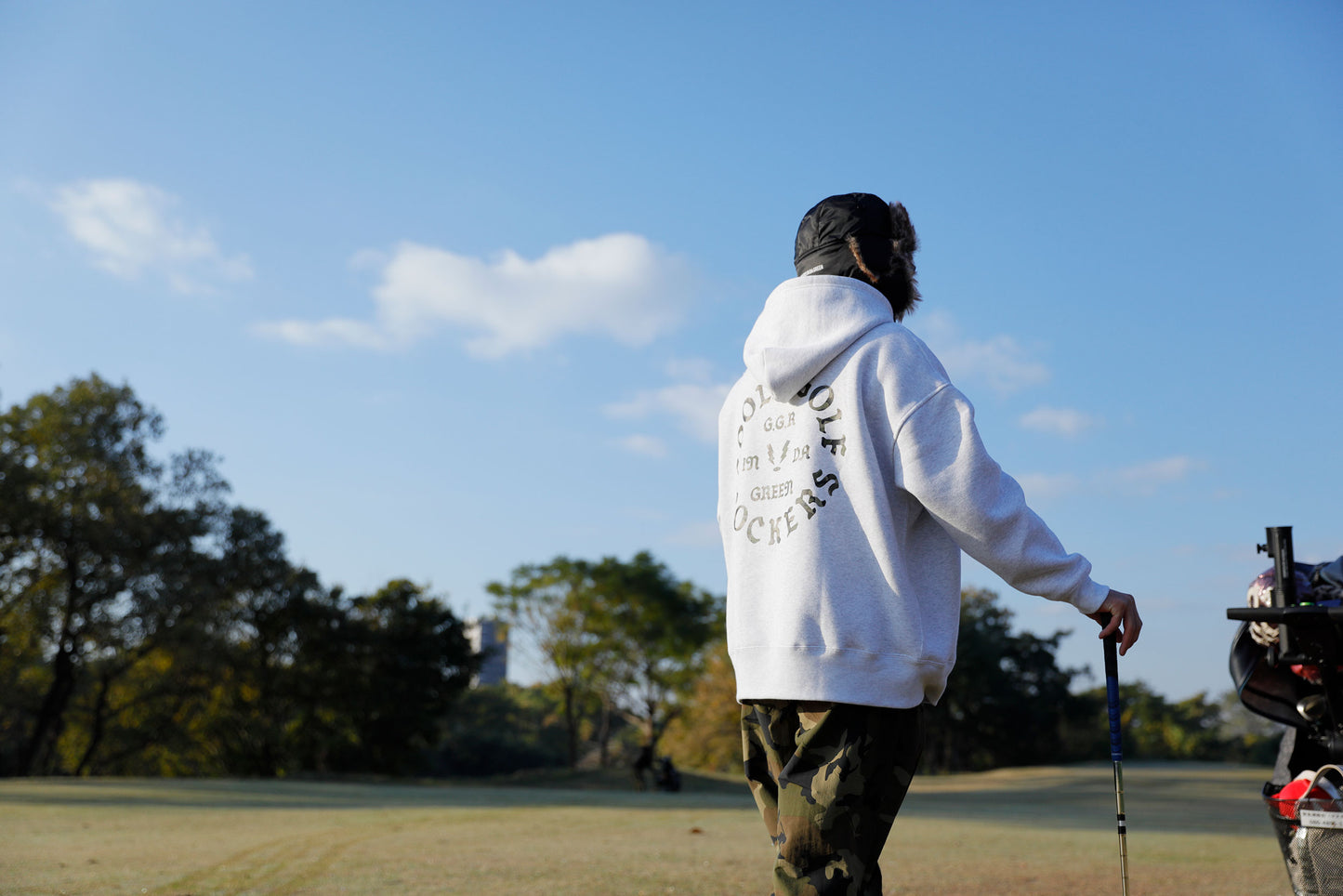 CAMO OG LOGO HOODIE LIGHT-GRAY