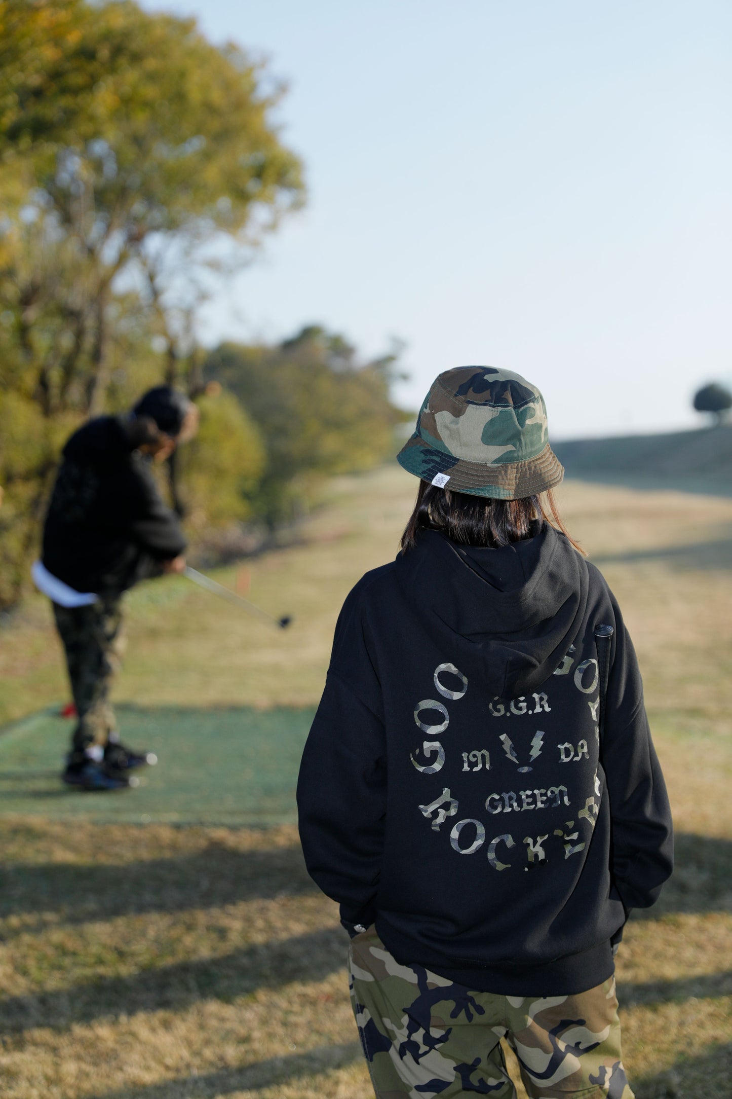 CAMO OG LOGO HOODIE LIGHT-GRAY