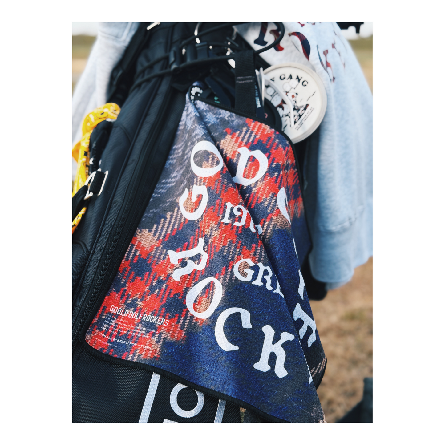 OG LOGO GOLF TOWEL CHECK – GOOLD GOLF ROCKERS OG LOGO GOLF TOWEL CHECK – GOOLD GOLF ROCKERS