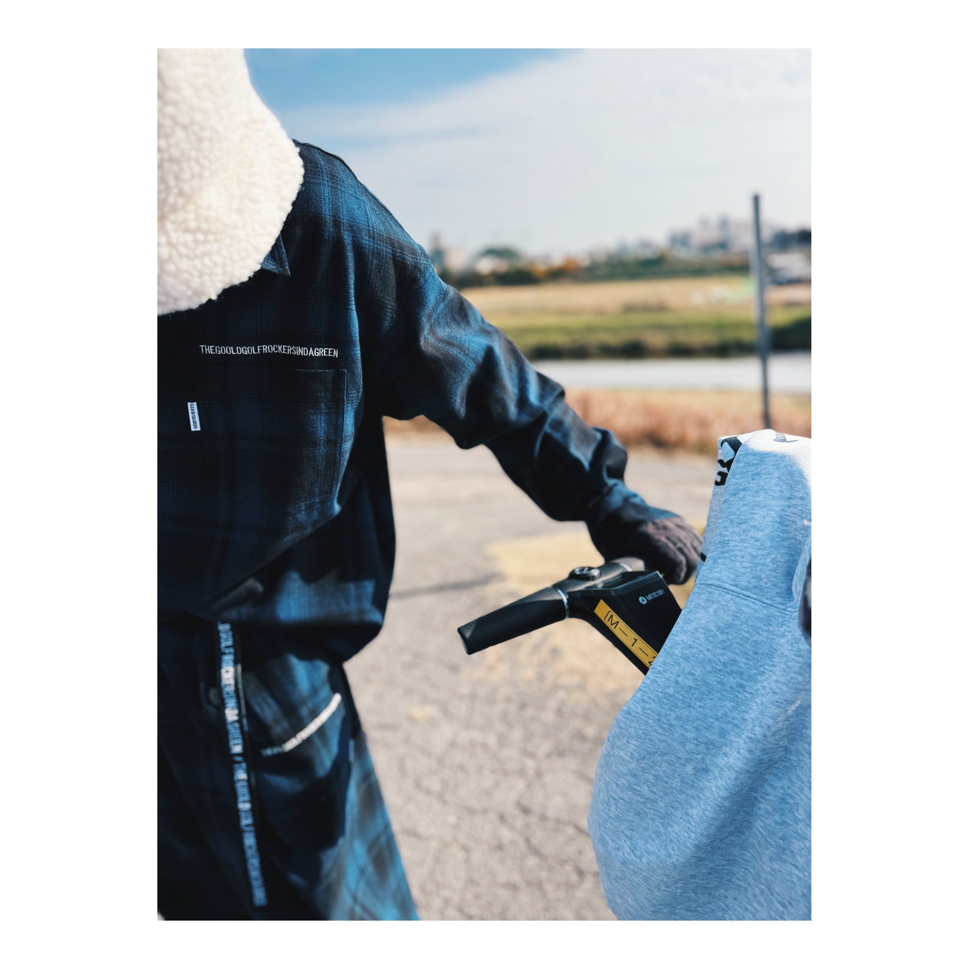 PREMIUM FLANNEL CHECK 2 TUCK EAZY PANTS NAVY – GOOLD GOLF ROCKERS