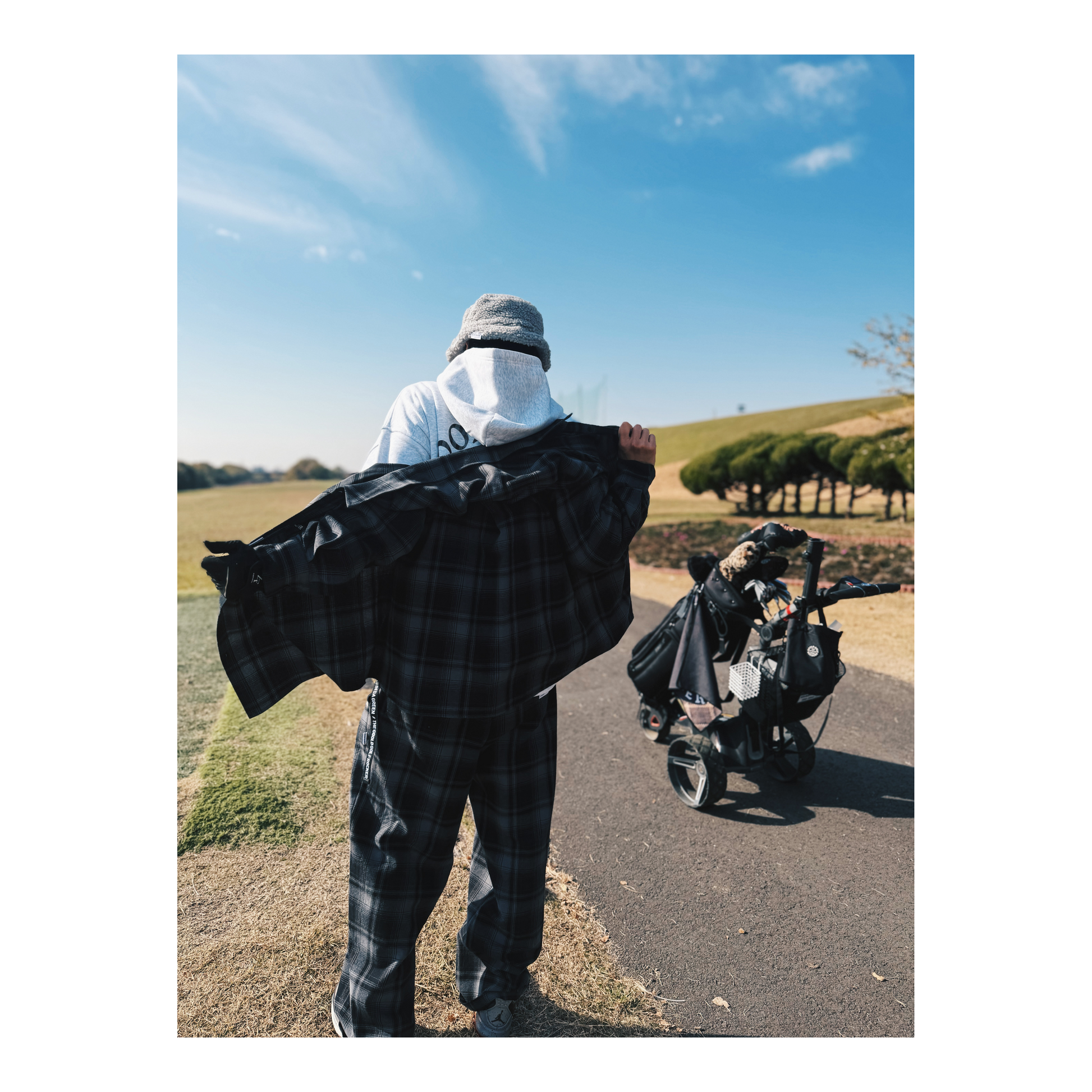 PREMIUM FLANNEL CHECK L/S SHIRT GRAY – GOOLD GOLF ROCKERS