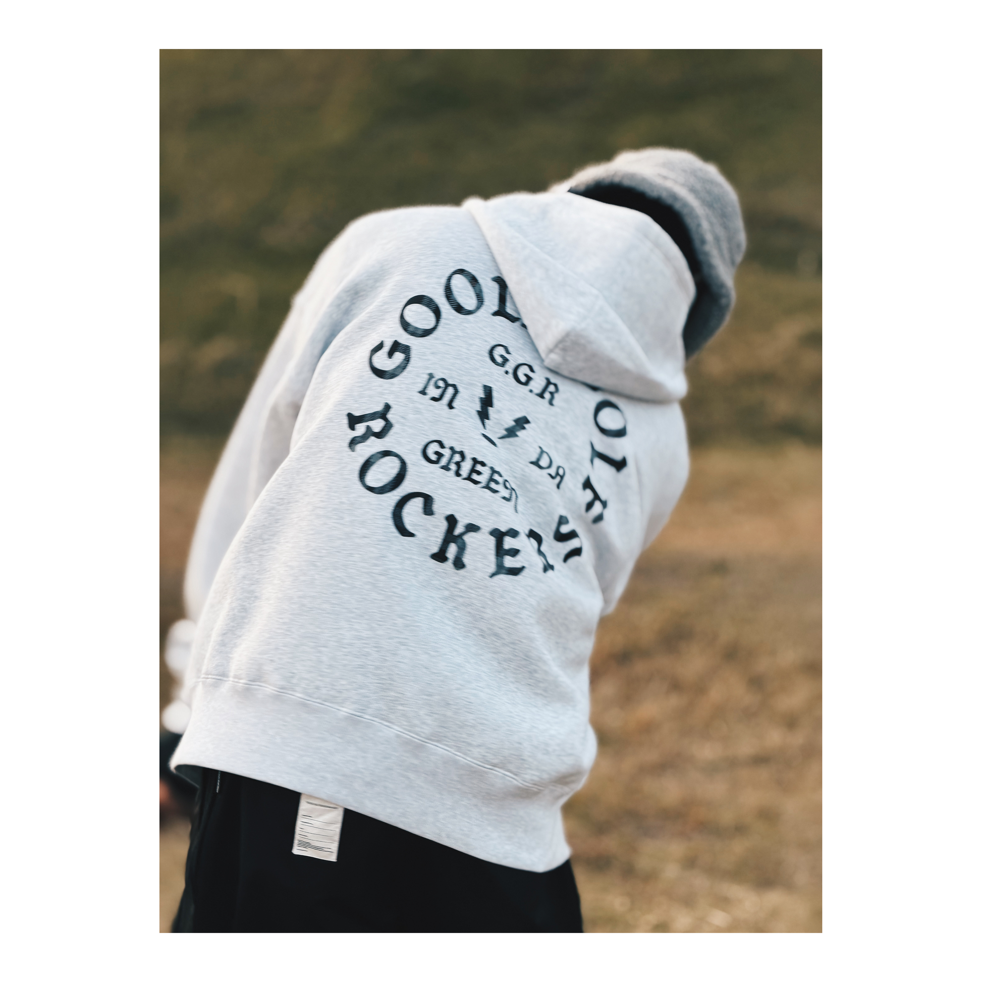 OG LOGO CHECK HOODIE GRAY – GOOLD GOLF ROCKERS
