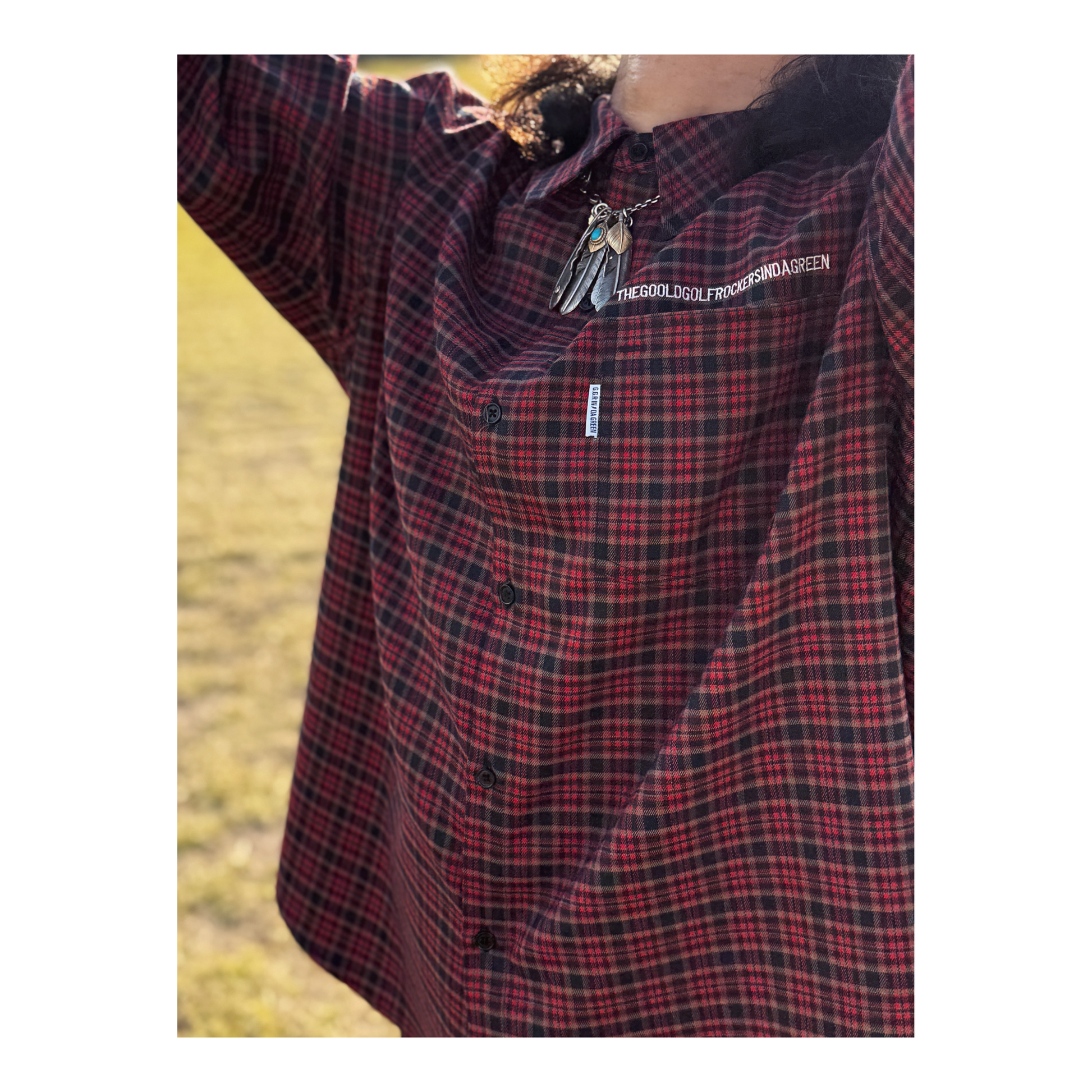 モックネックシャツ　Ｌサイズ　新品　GOOLD GOLF ROCKERS モックネックシャツ Lサイズ 新品 GOOLD GOLF ROCKERS モックネック