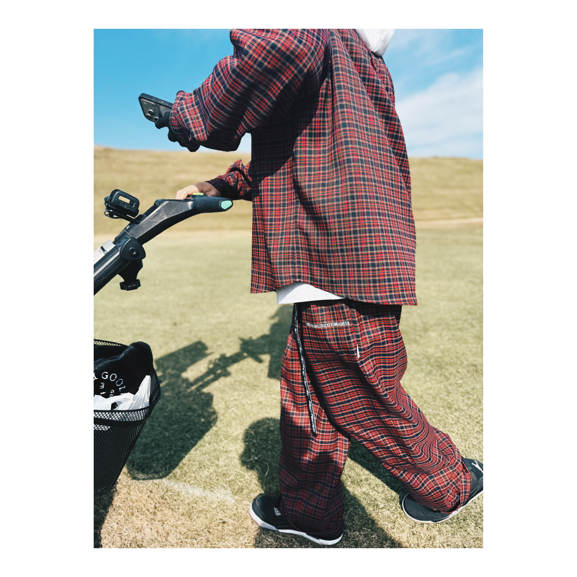 PREMIUM FLEX CHECK L/S SHIRT RED – GOOLD GOLF ROCKERS