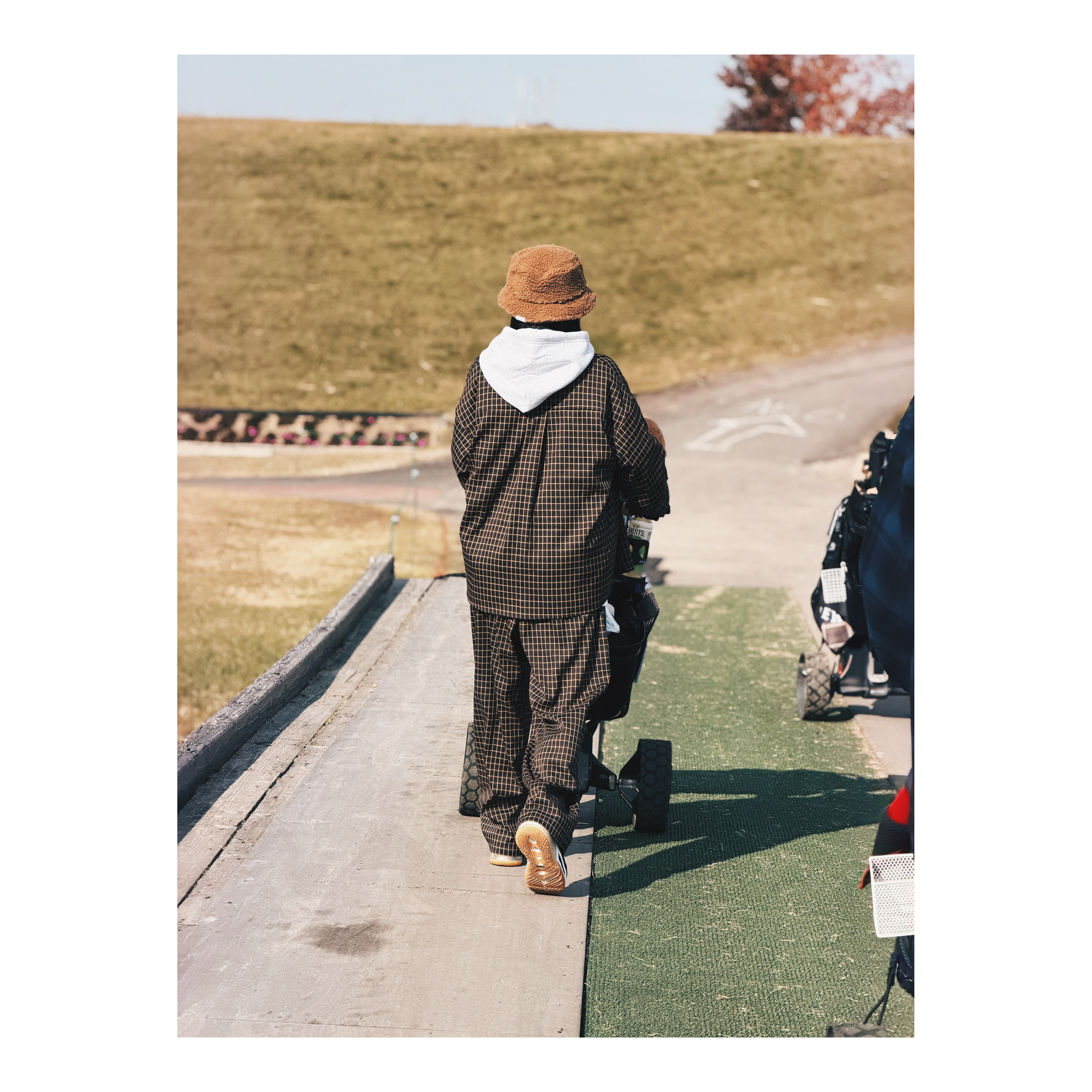 PREMIUM FLEX CHECK L/S SHIRT BROWN – GOOLD GOLF ROCKERS