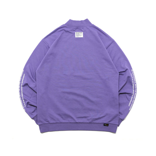 MSG LOGO CORDURA® MOCK NECK L/S TEE PURPLE