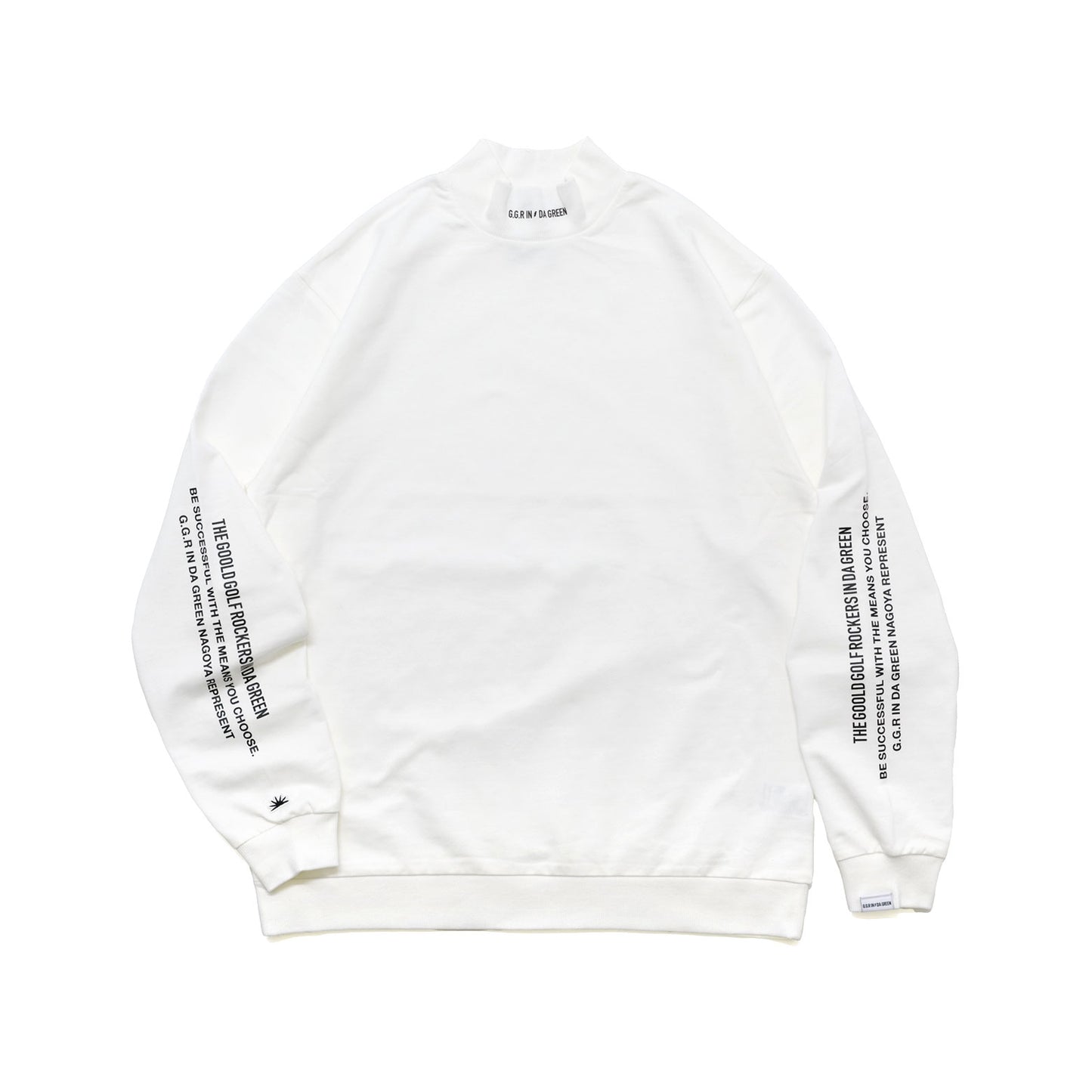 MSG LOGO CORDURA® MOCK NECK L/S TEE WHITE