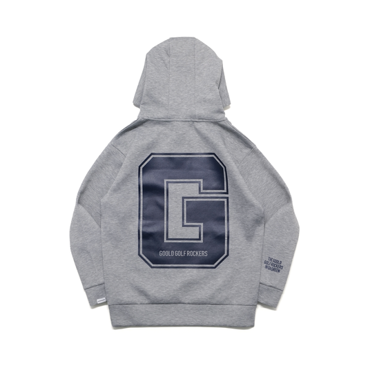 VARSITY DOUBLE KNIT HOODIE GRAY