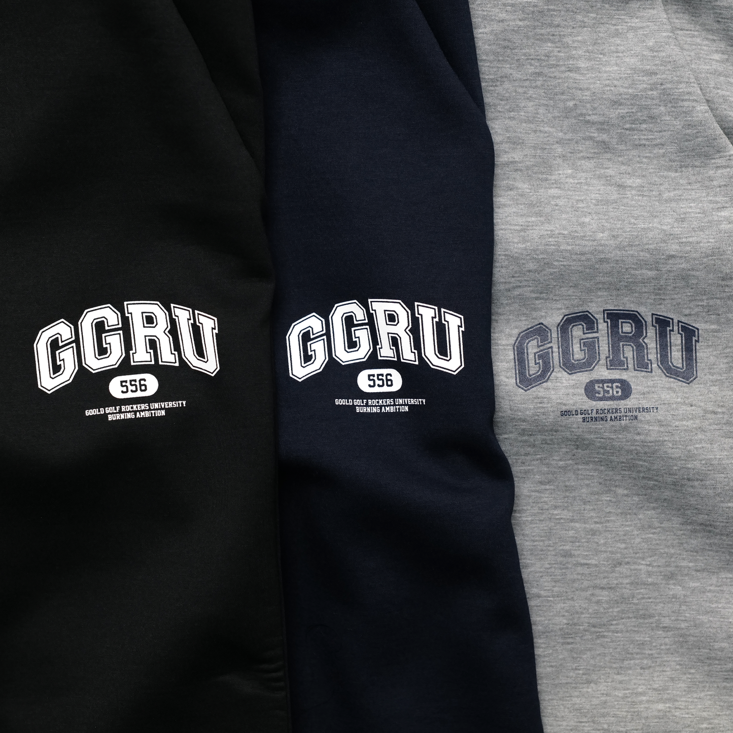 VARSITY DOUBLE KNIT PANTS GRAY