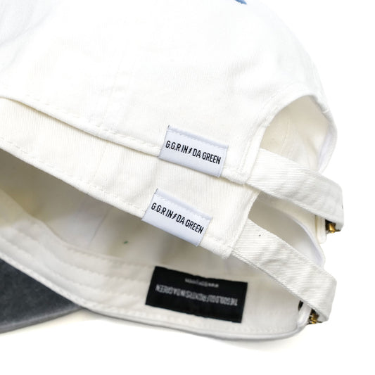 BBBB LOGO PIGMENT CAP WHITE&NAVY