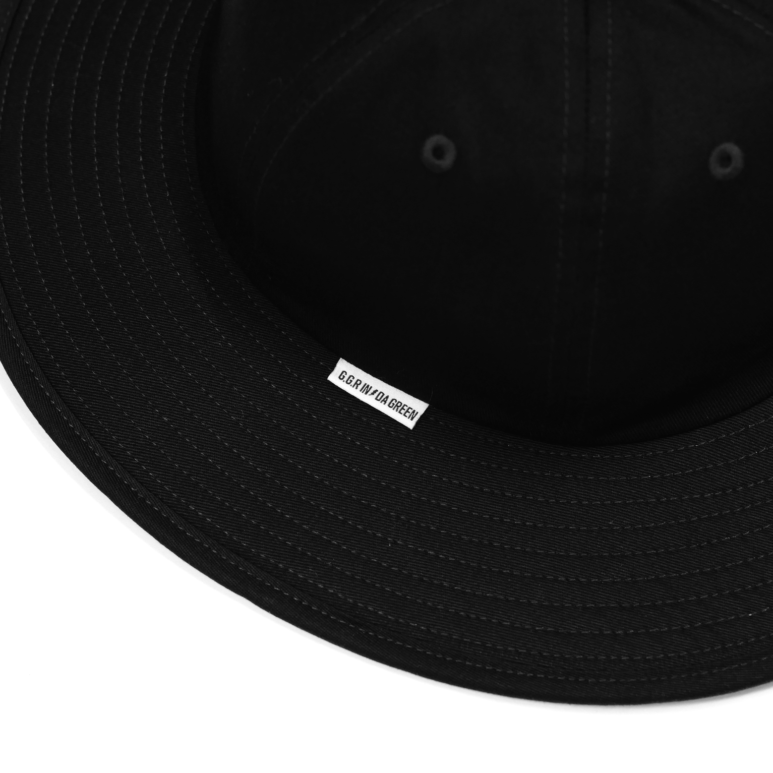 COTTON LONG BRIM HAT BLACK – GOOLD GOLF ROCKERS