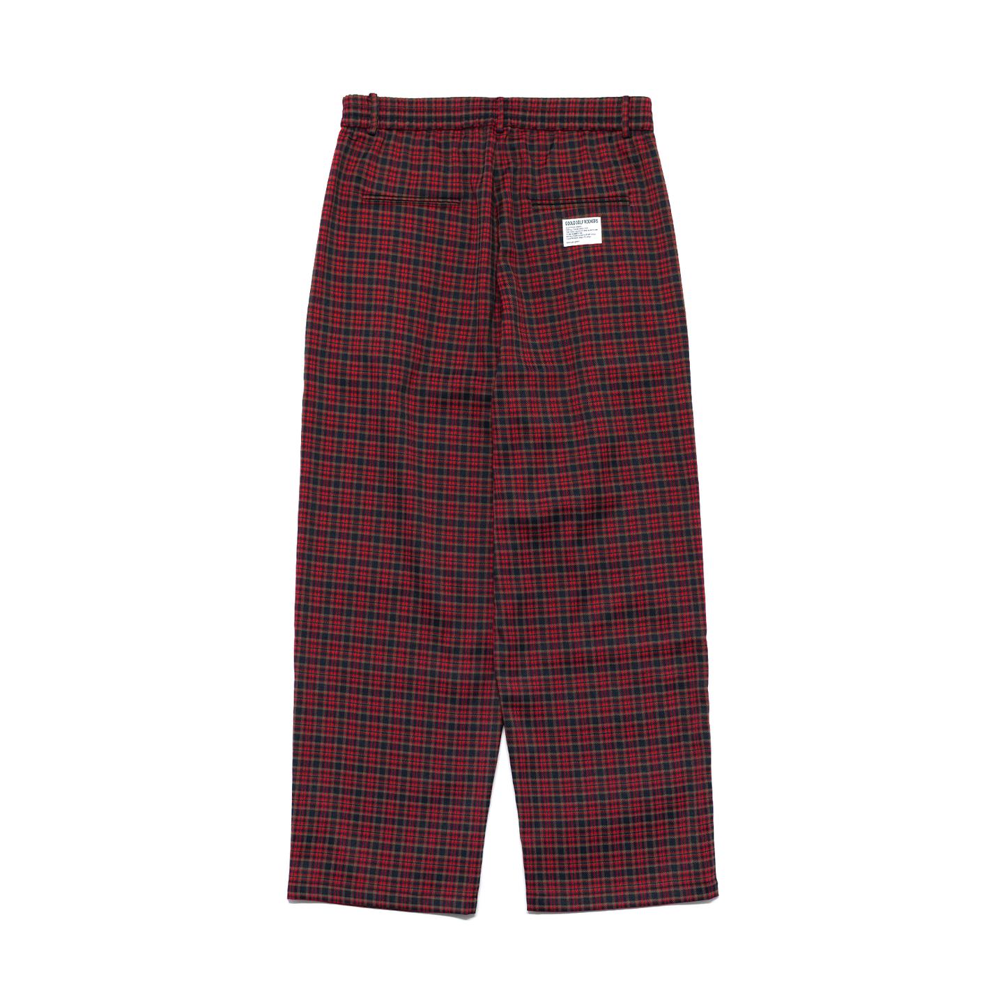 PREMIUM FLEX CHECK 2 TUCK EAZY PANTS RED – GOOLD GOLF ROCKERS