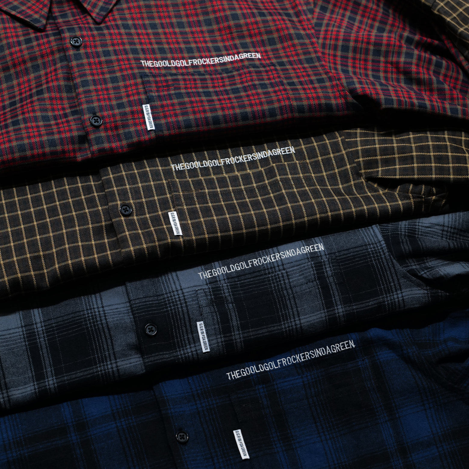 PREMIUM FLEX CHECK L/S SHIRT BROWN – GOOLD GOLF ROCKERS