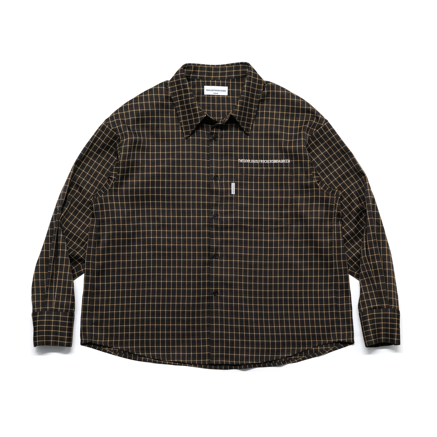 PREMIUM FLEX CHECK L/S SHIRT BROWN – GOOLD GOLF ROCKERS