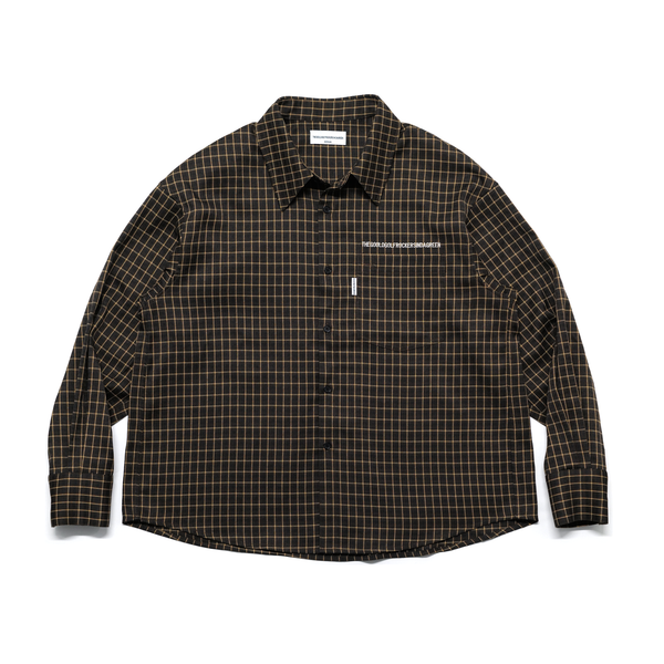 PREMIUM FLEX CHECK L/S SHIRT BROWN – GOOLD GOLF ROCKERS