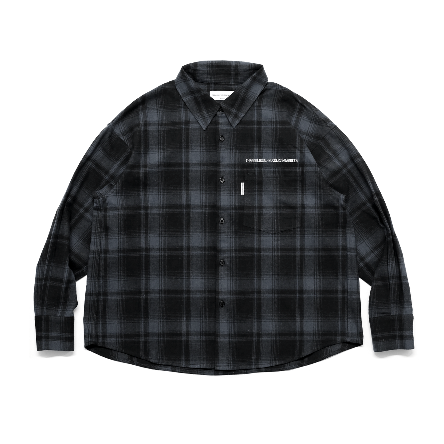 PREMIUM FLANNEL CHECK L/S SHIRT GRAY – GOOLD GOLF ROCKERS