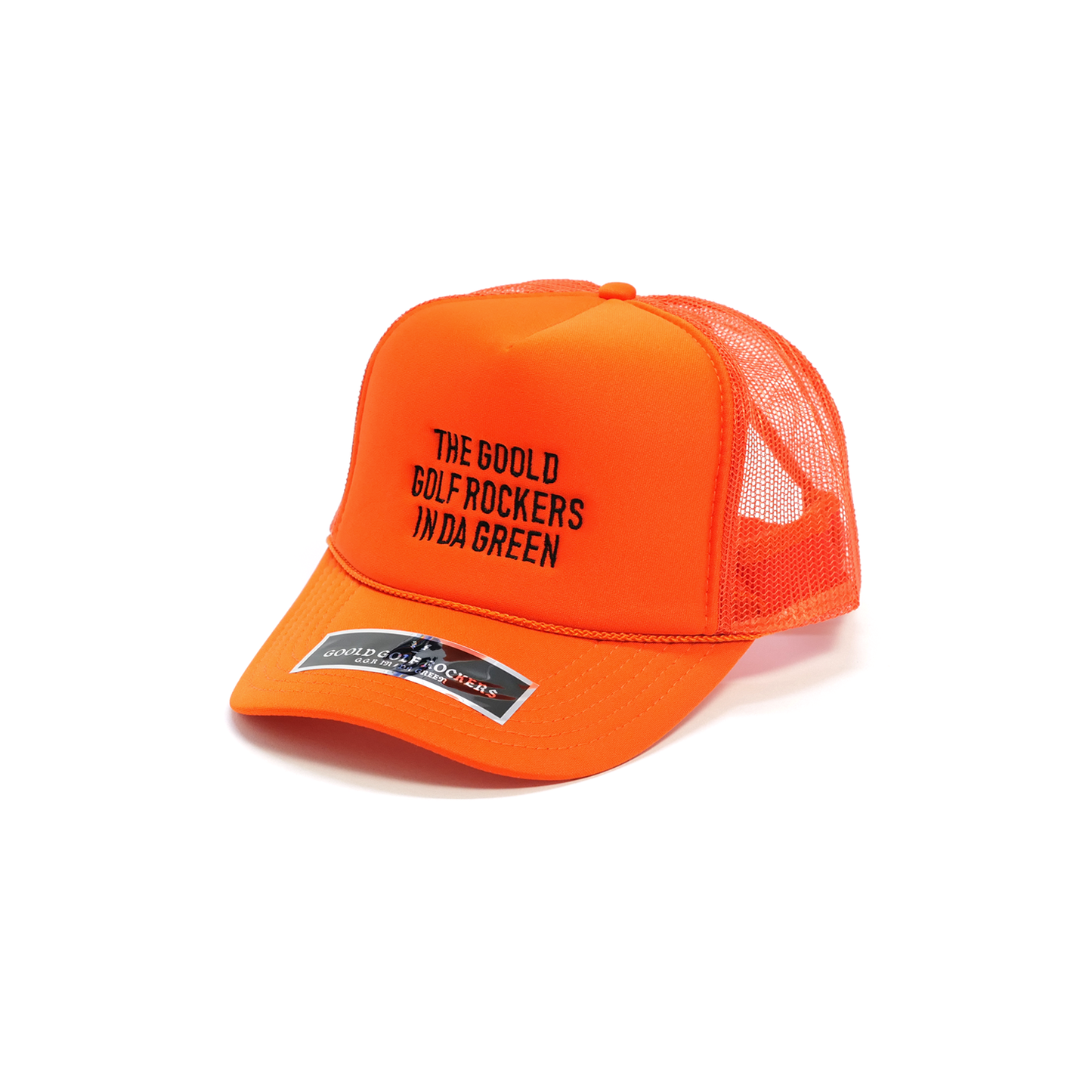 TEAM LOGO HIGH CROWN MESH CAP OLIVE – GOOLD GOLF ROCKERS