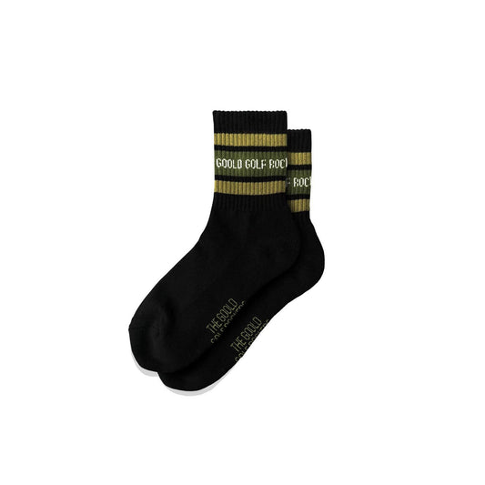 JACQUARD 3LINE TAG SOCKS BLACK/CAMO