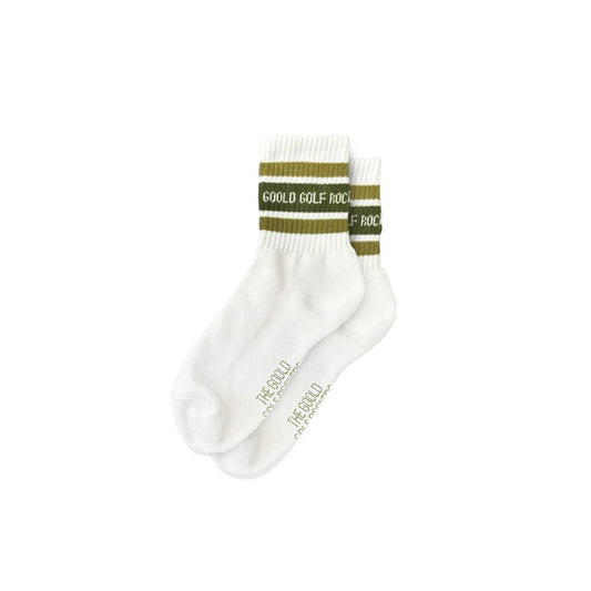 JACQUARD 3LINE TAG SOCKS WHITE/CAMO