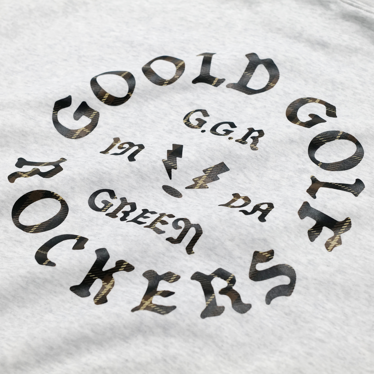 OG LOGO CHECK HOODIE BROWN – GOOLD GOLF ROCKERS